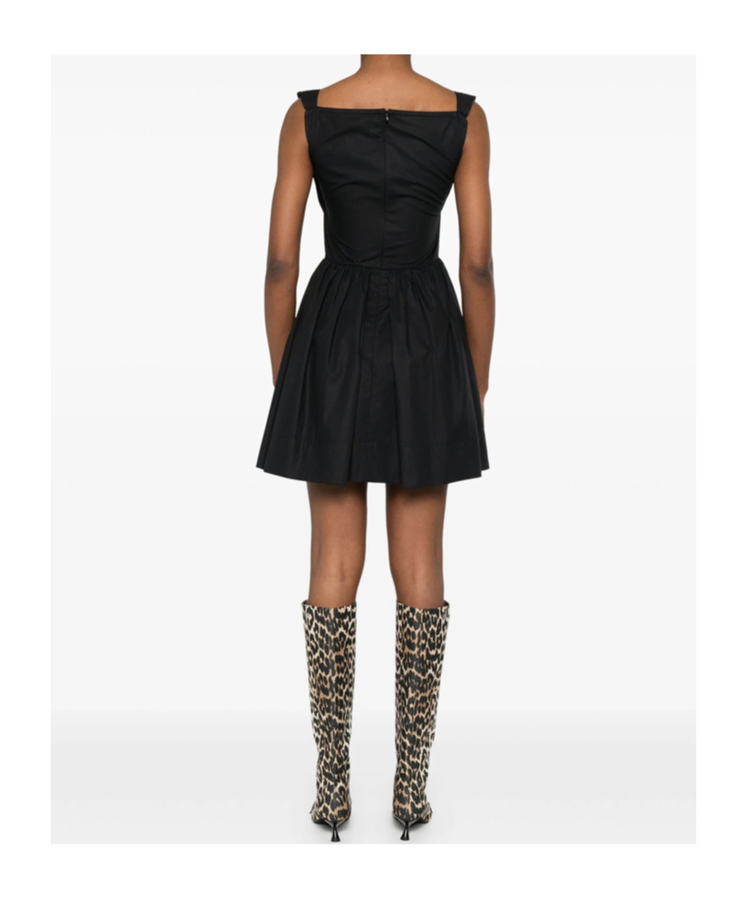 Vivienne Westwood Square Neckline Sleeveless Flared Skirt Mini Length Draped Detail