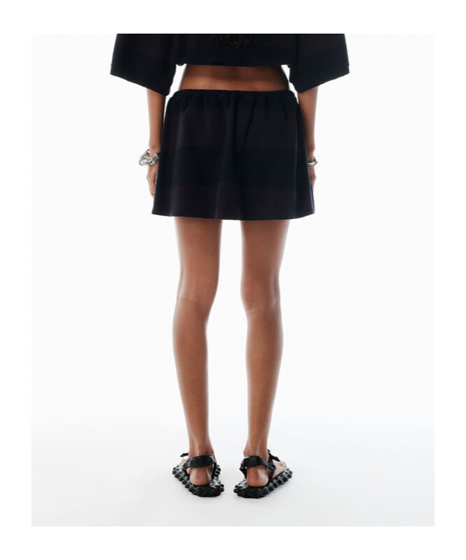 Alexander Wang Elasticated-waist Miniskirt In Blue