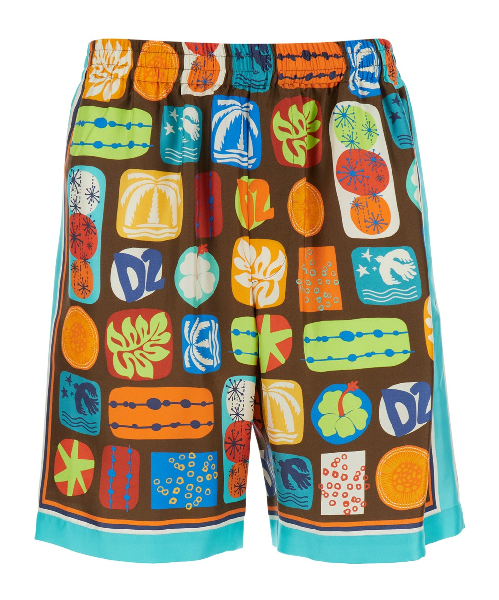 Dsquared2 Summer Lovers Elastic Waist Boxer Shorts
