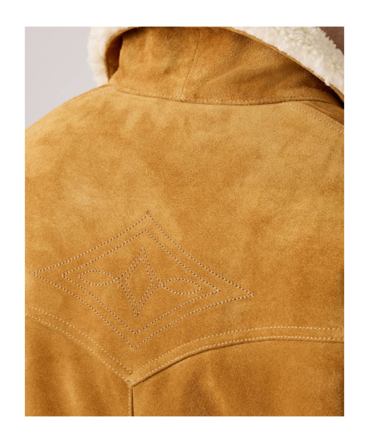 Levi's Western Sherpa Tucker Jacket In Gold