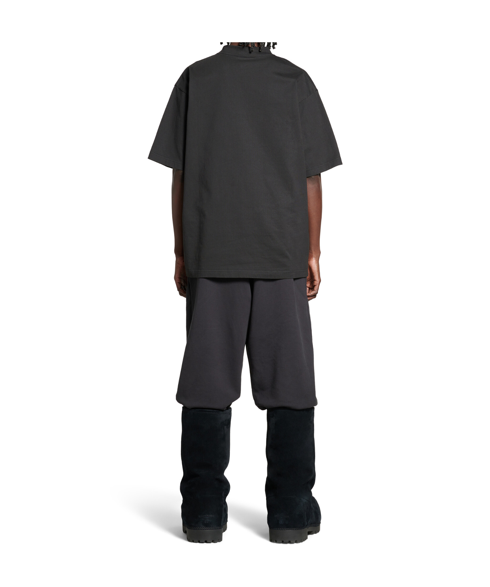 Balenciaga Close-fitting Activewear T-shirt Clothing In Black