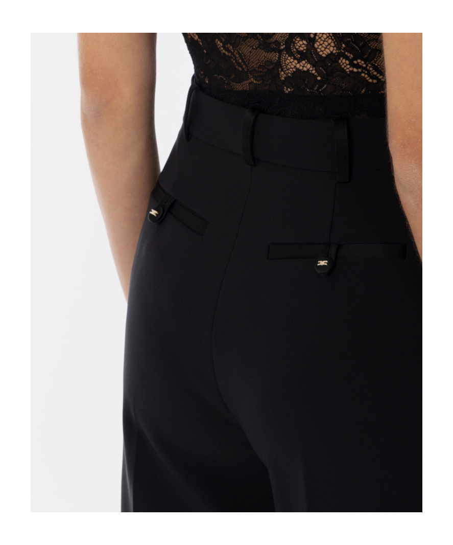 ELISABETTA FRANCHI ELISABETTA FRANCHI PLEAT DETAILED STRAIGHT-LEG TROUSERS 