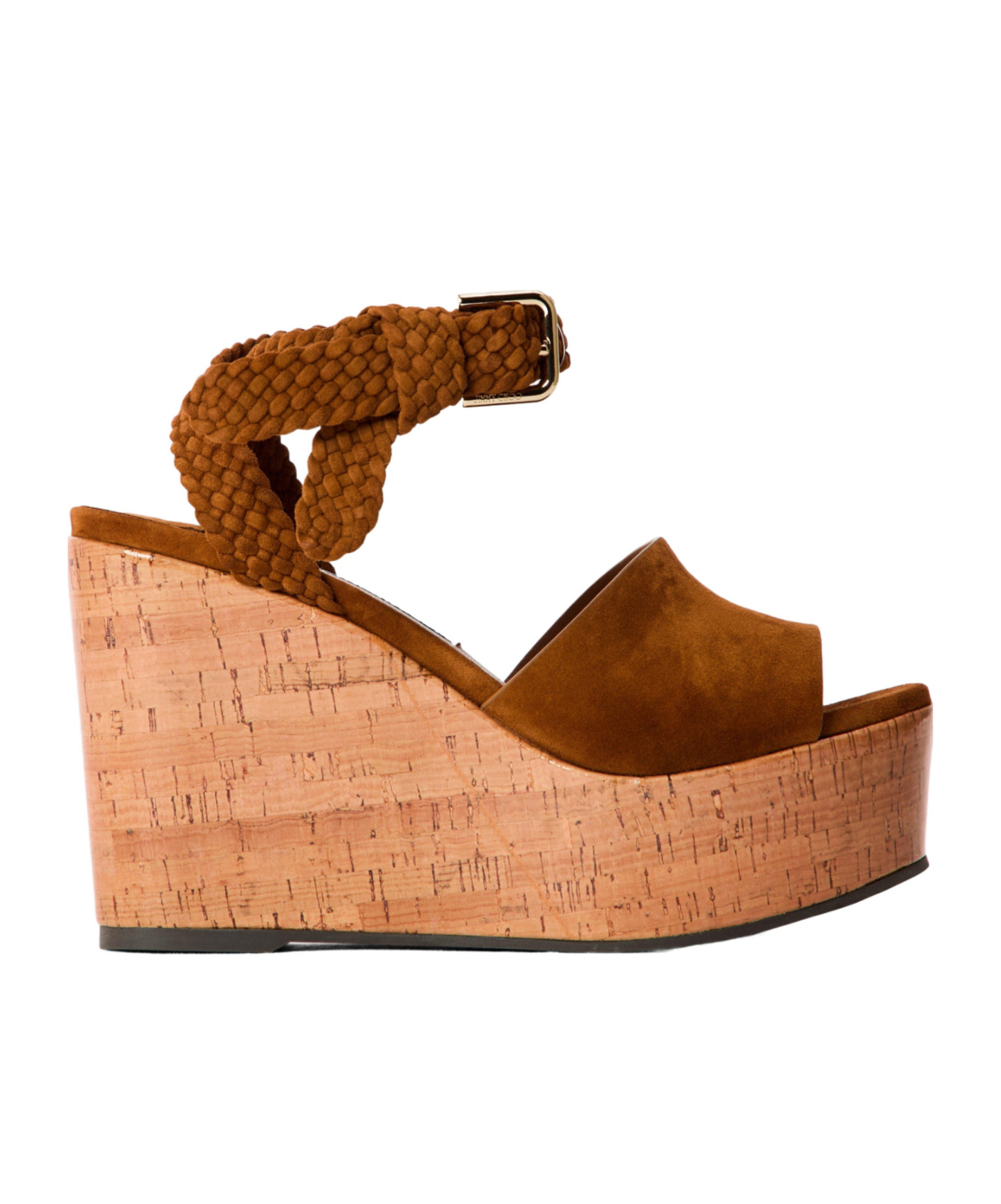 Jimmy Choo Wedge Heel Sandals In Brown