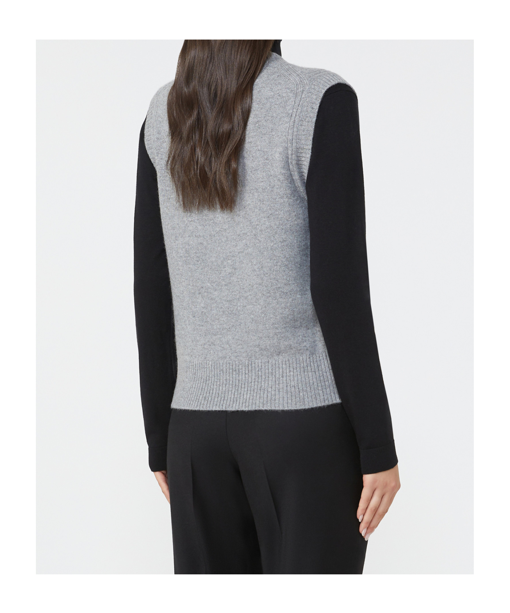 Weekend Max Mara Cashmere Vest In Gray