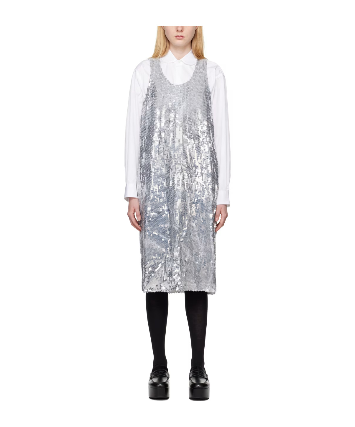 COMME DES GARÇONS SEQUINED SIMPLE DRESS 