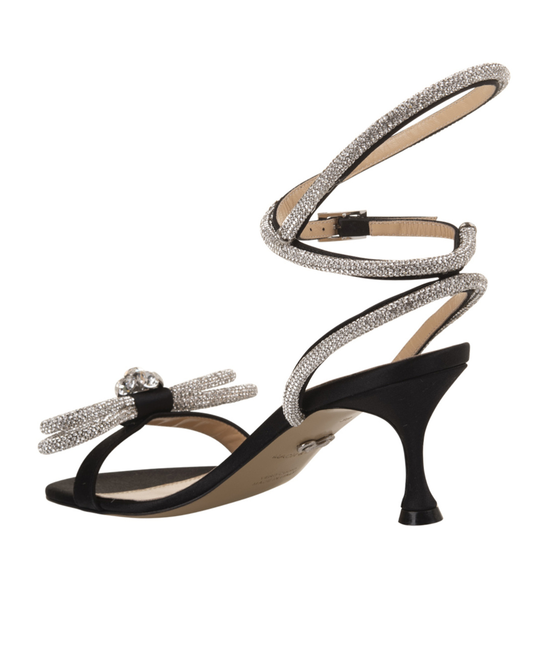 Mach&mach Bow Tie High-heeled Sandals In Black