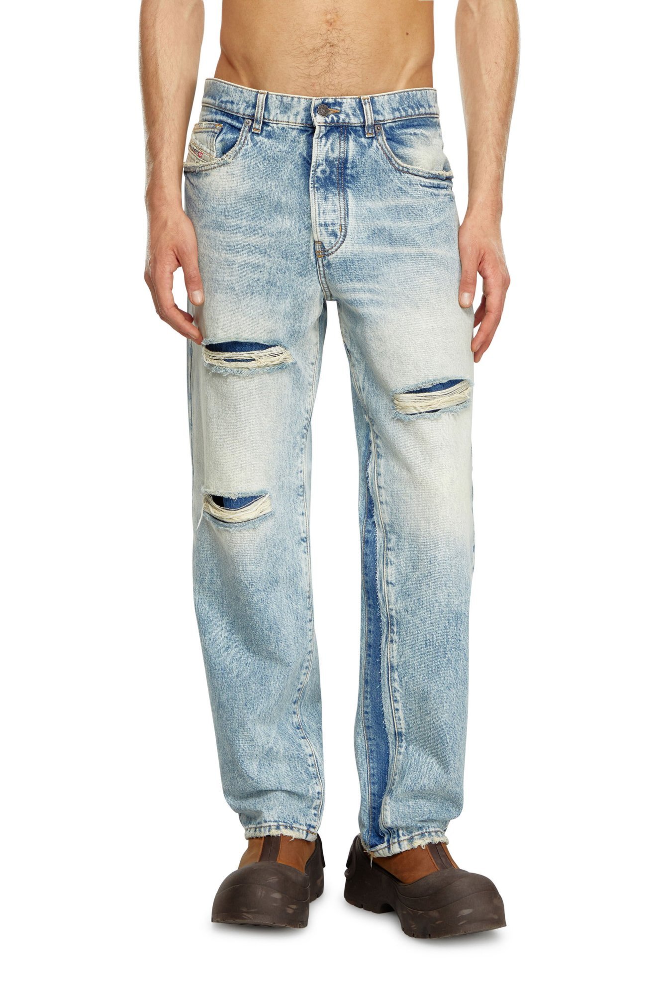 Shop Diesel D-fire Straight-leg Jeans In White