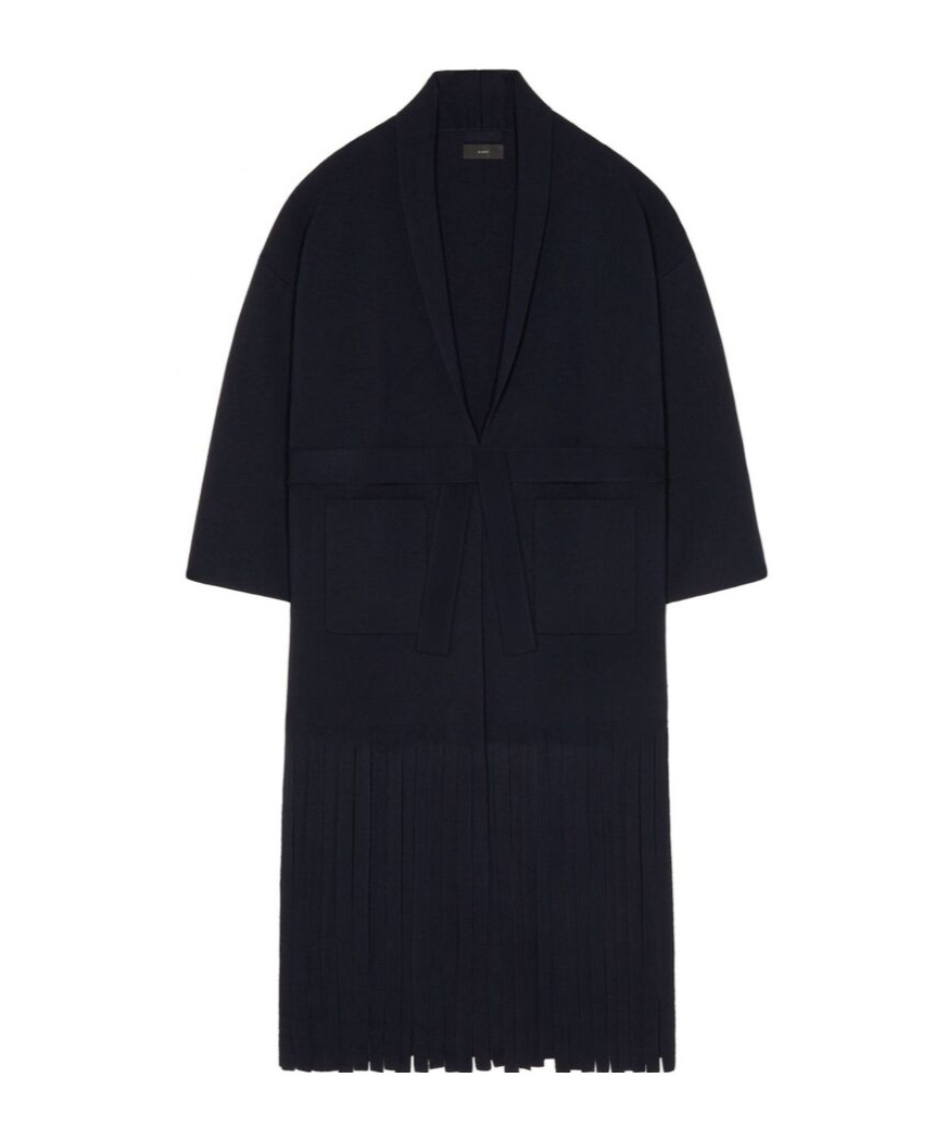 Alanui Logo-plaque Cashmere-silk Blend Cardigan In Black
