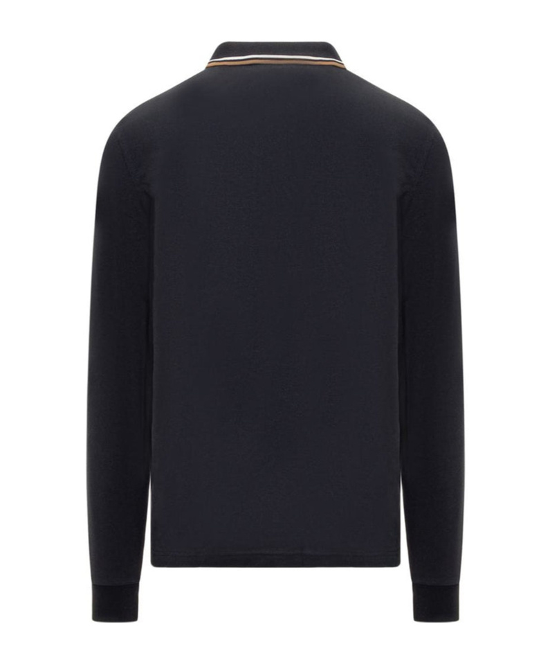 Fred Perry Polo Long Sleeves In Black