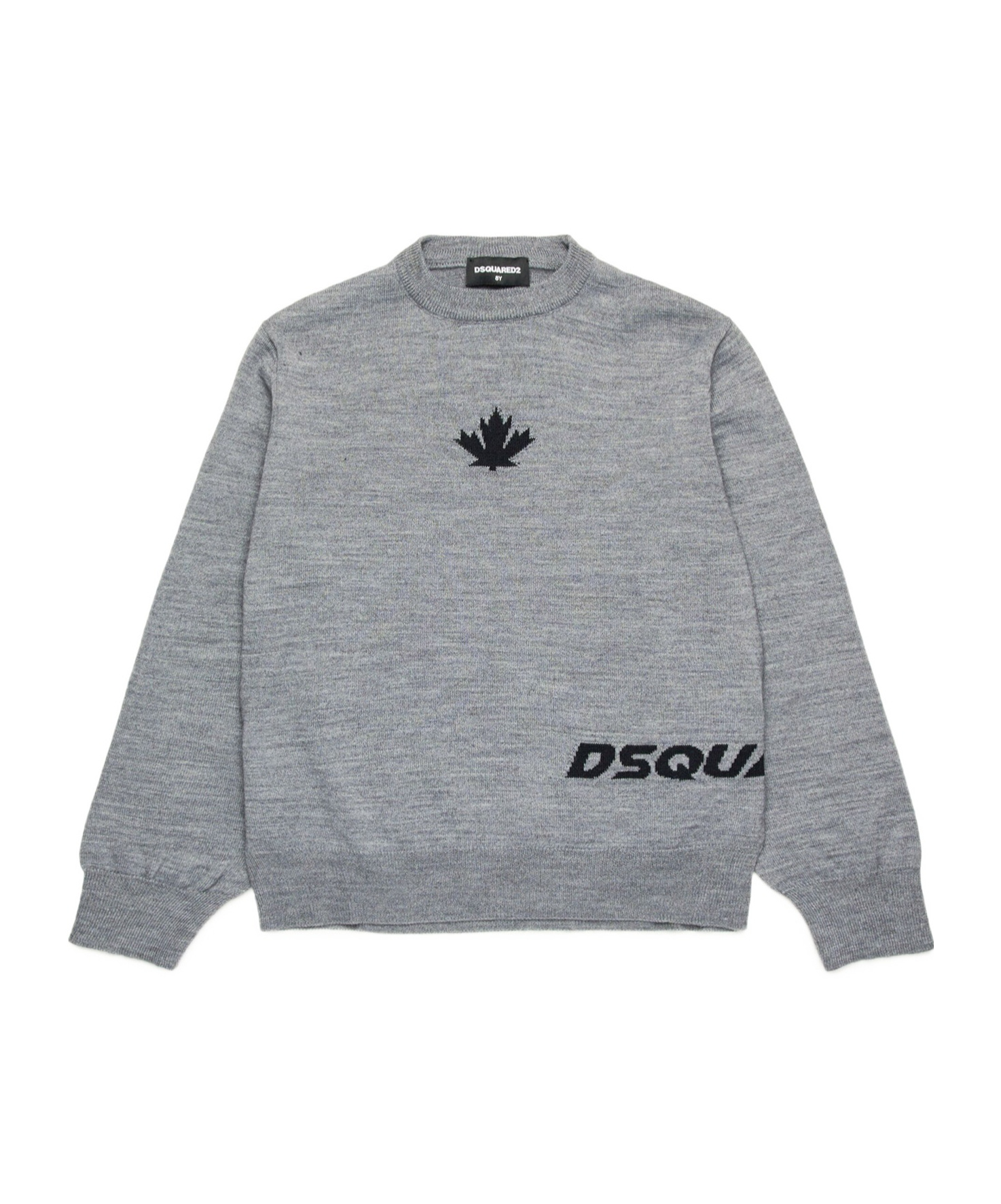 Dsquared2 Logo-jacquard Jumper In Gray