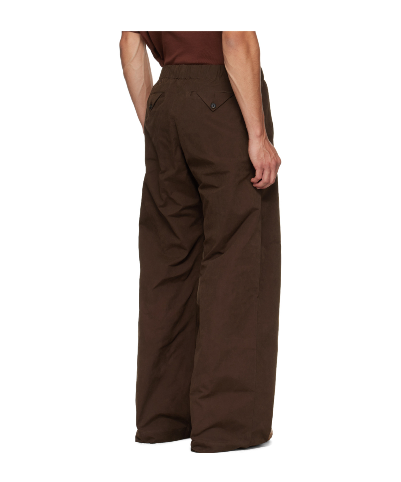 Egonlab Brown Track Trousers In Brown
