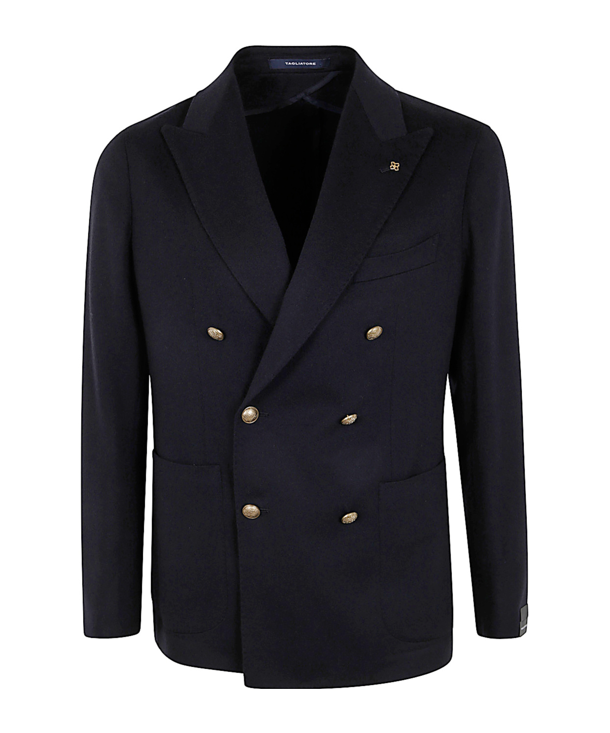 Shop Tagliatore Brooch-detail Blazer In Black