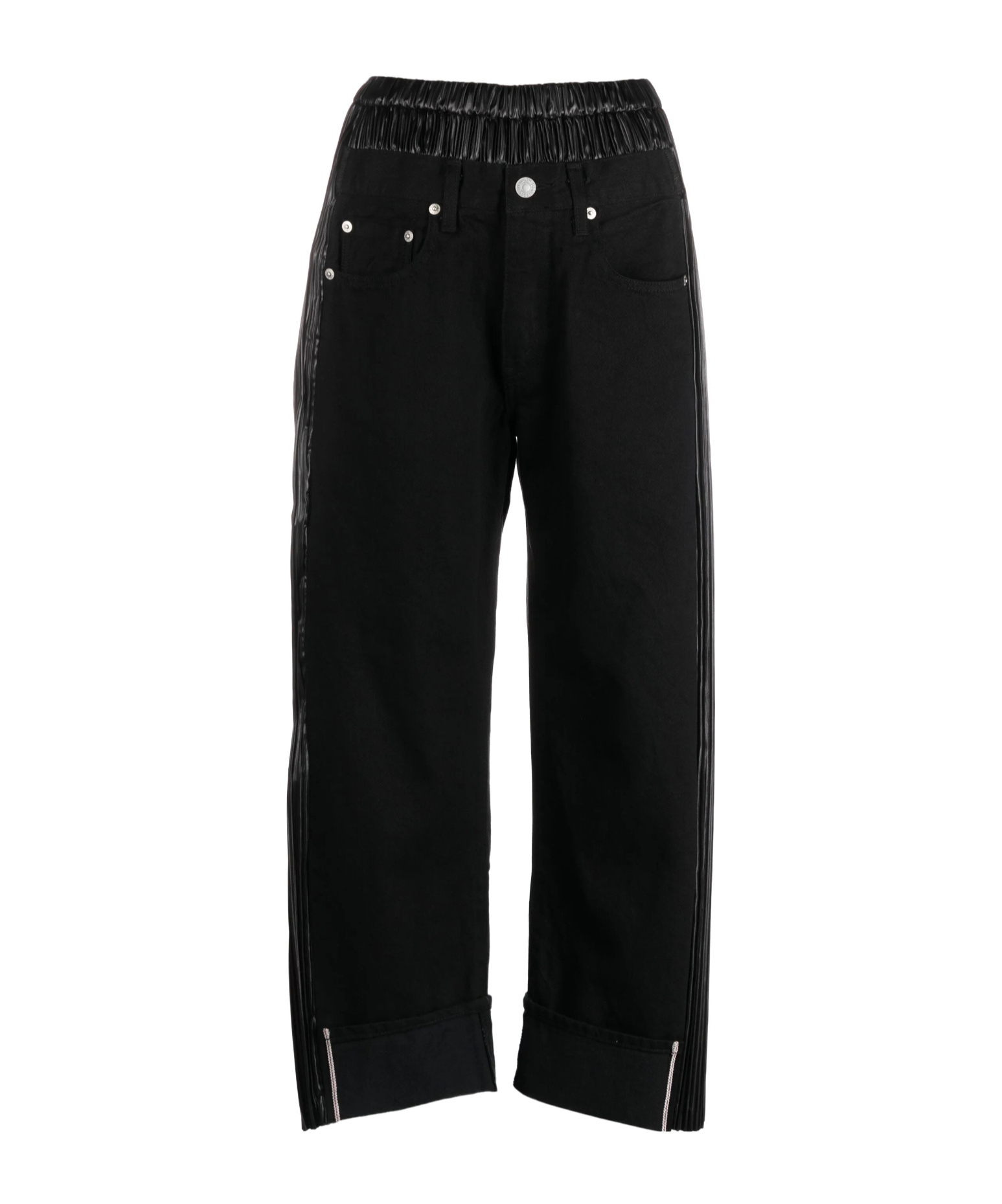 Junya Watanabe Logo-patch Panelled-design Cropped Jeans