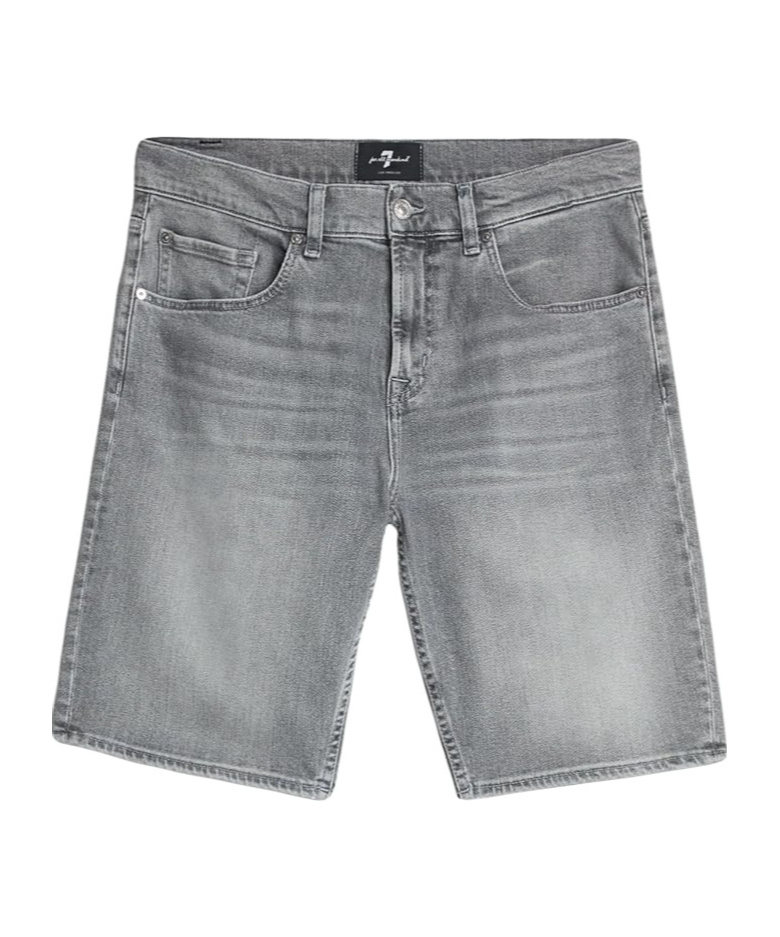 7 For All Mankind Heren Regular Shorts Spin In Gray