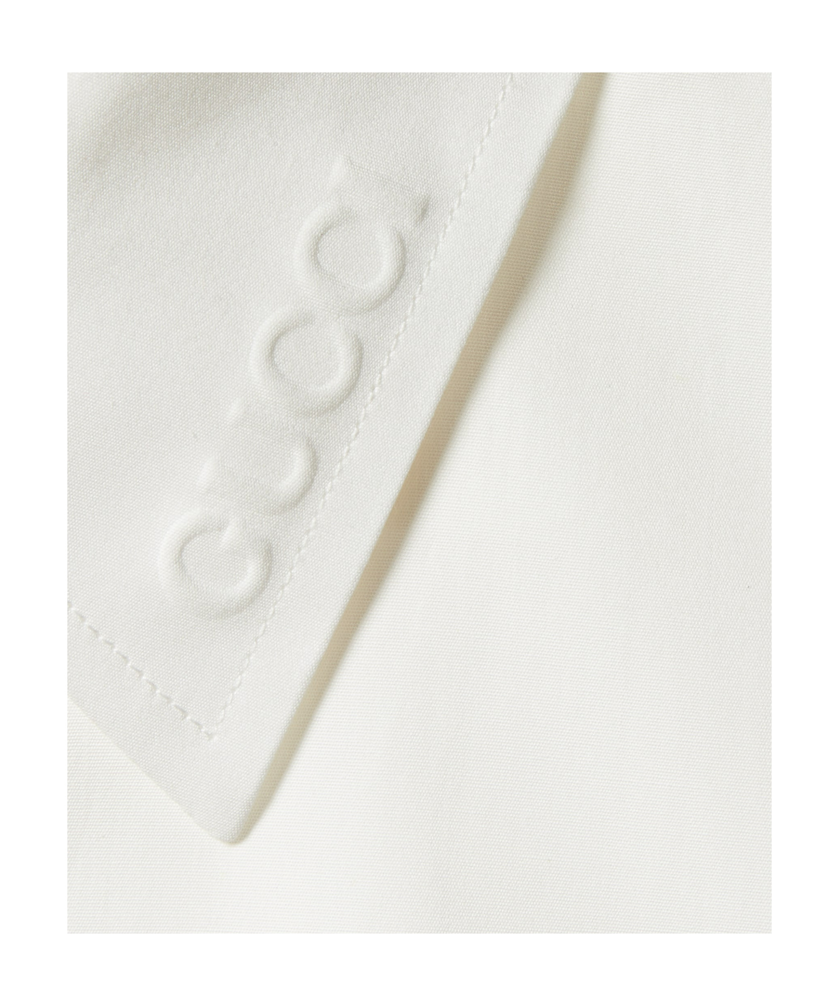 Gucci Long-sleeved Stretch Poplin Shirt In White