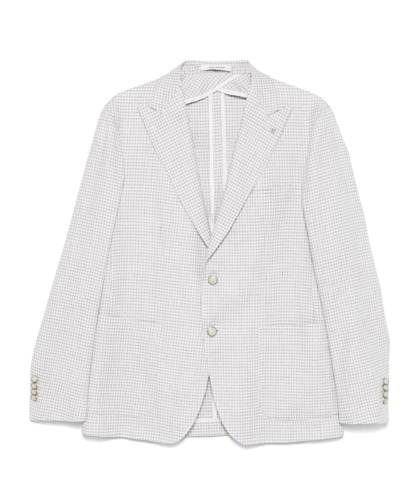Tagliatore Long-sleeved Suit Coat In White