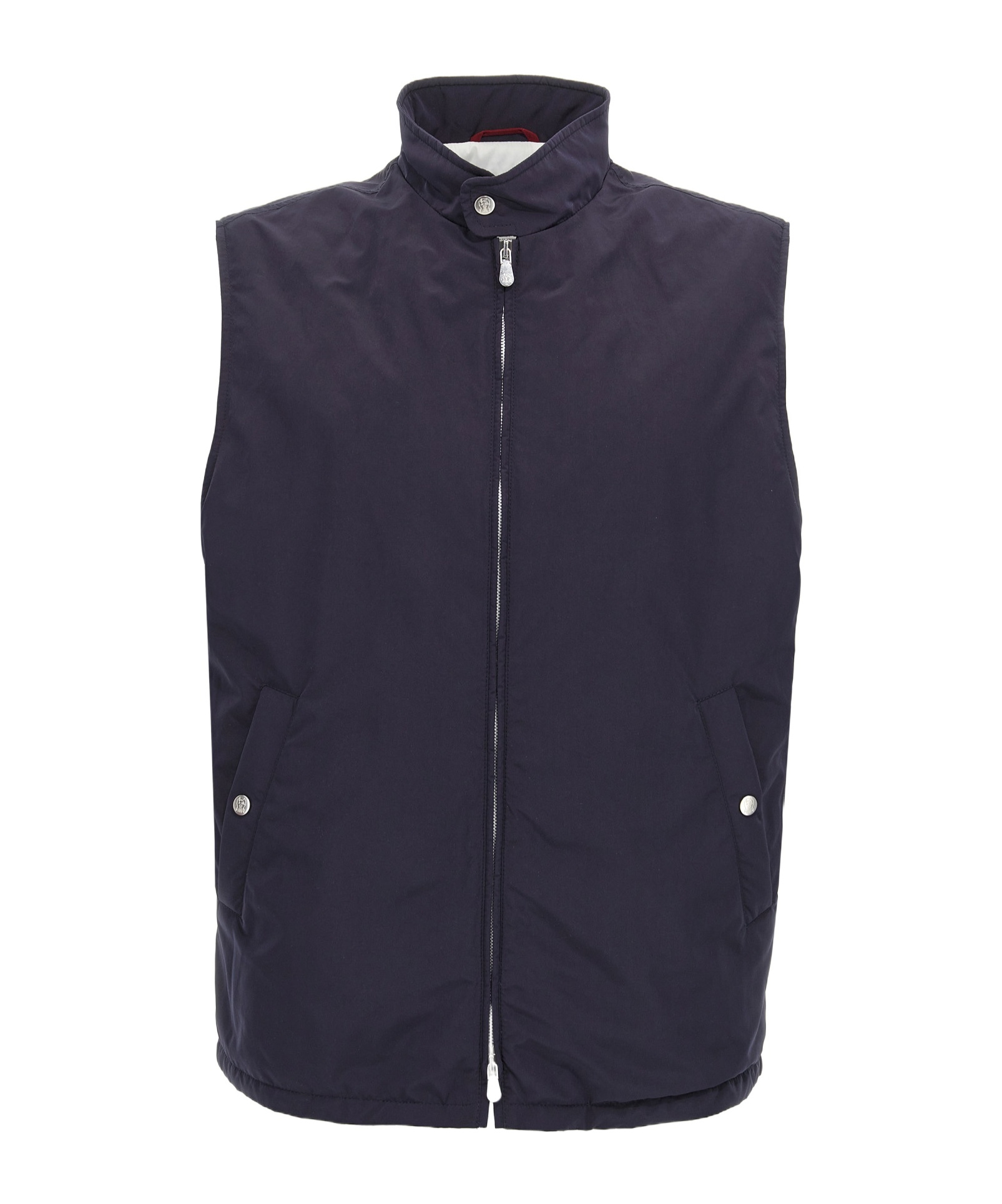 Brunello Cucinelli Water Resistant Nylon Vest In Blue