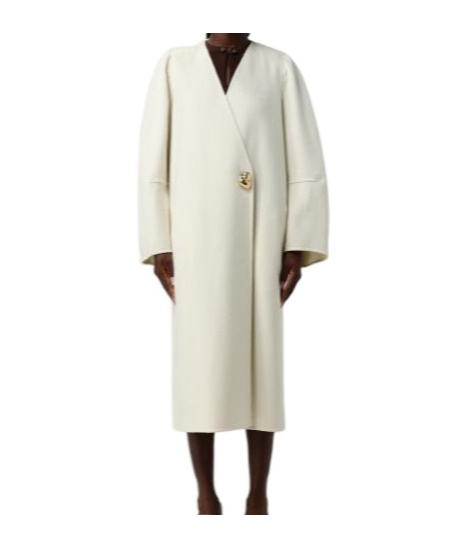 Fabiana Filippi Single-button Wrap Coat In White