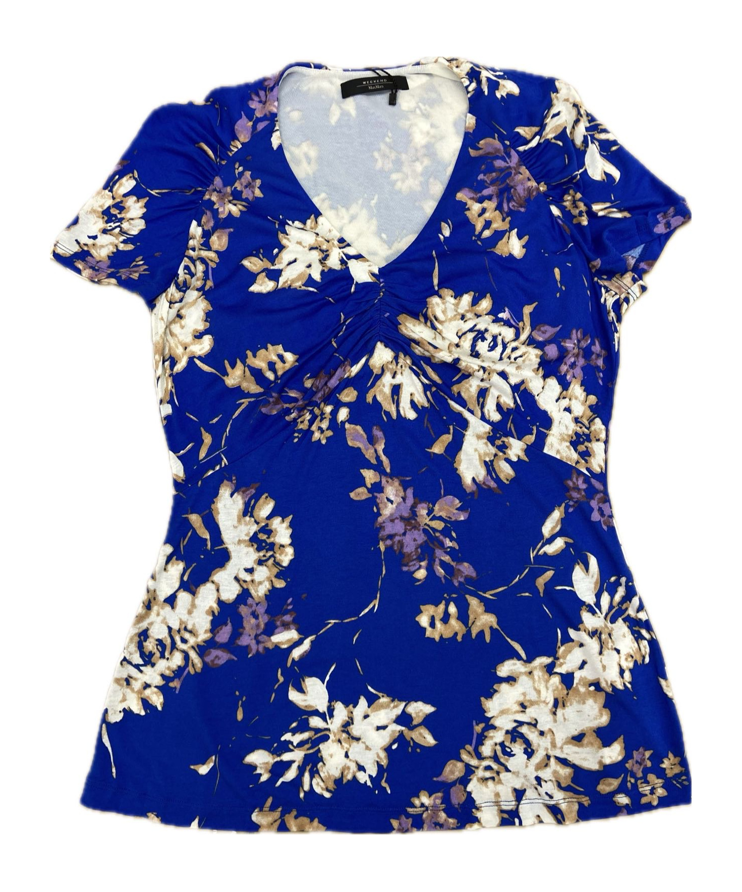 Max Mara Patterned Top In Blue