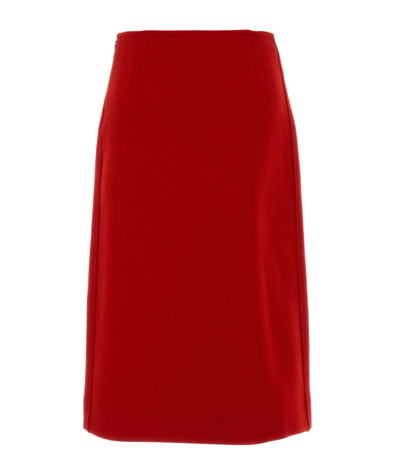 Jil Sander Pocket-detail A-line Skirt In Red