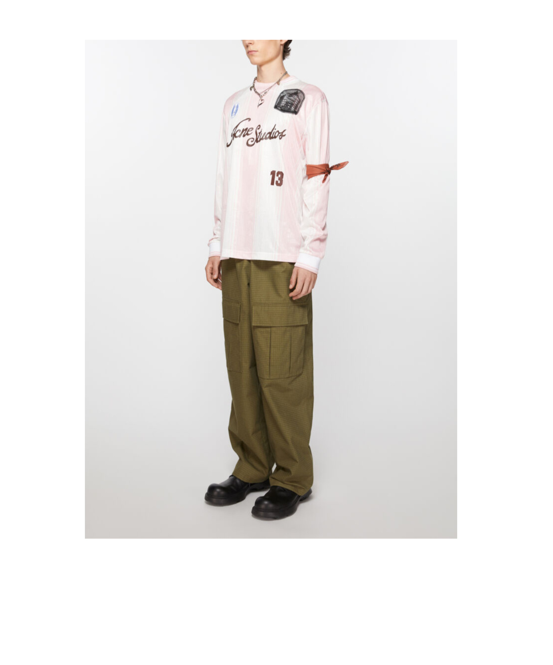Shop Acne Studios Logo-print Scarf In Black