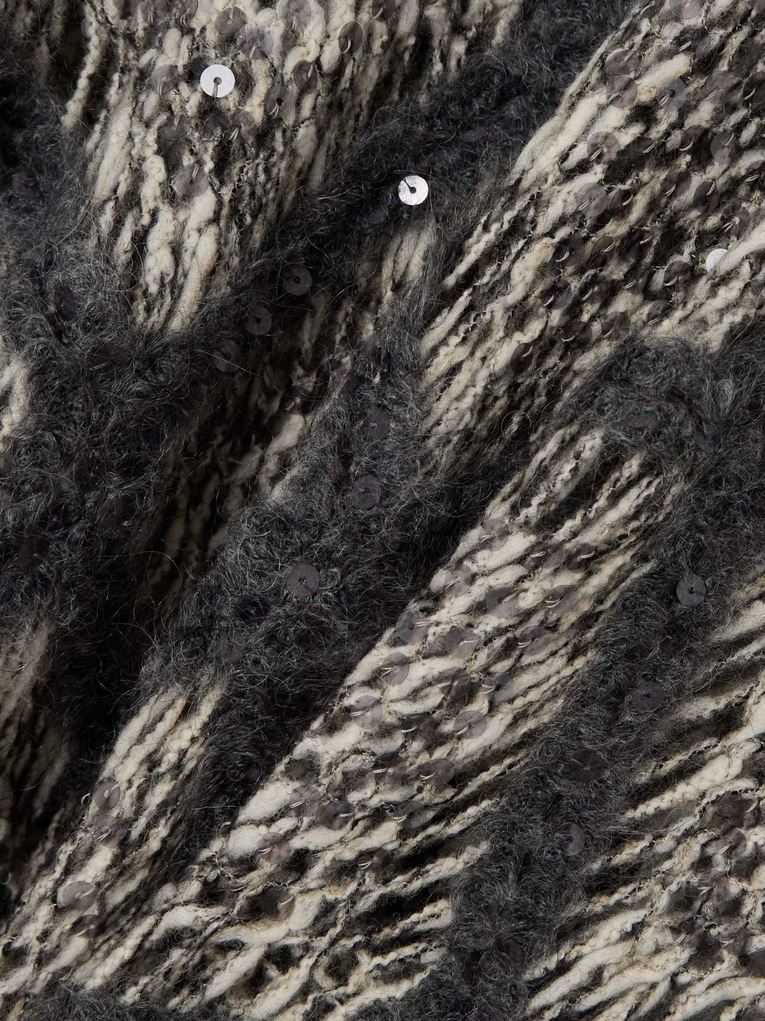 BRUNELLO CUCINELLI DIAMOND PATTERN TURTLENECK SWEATER