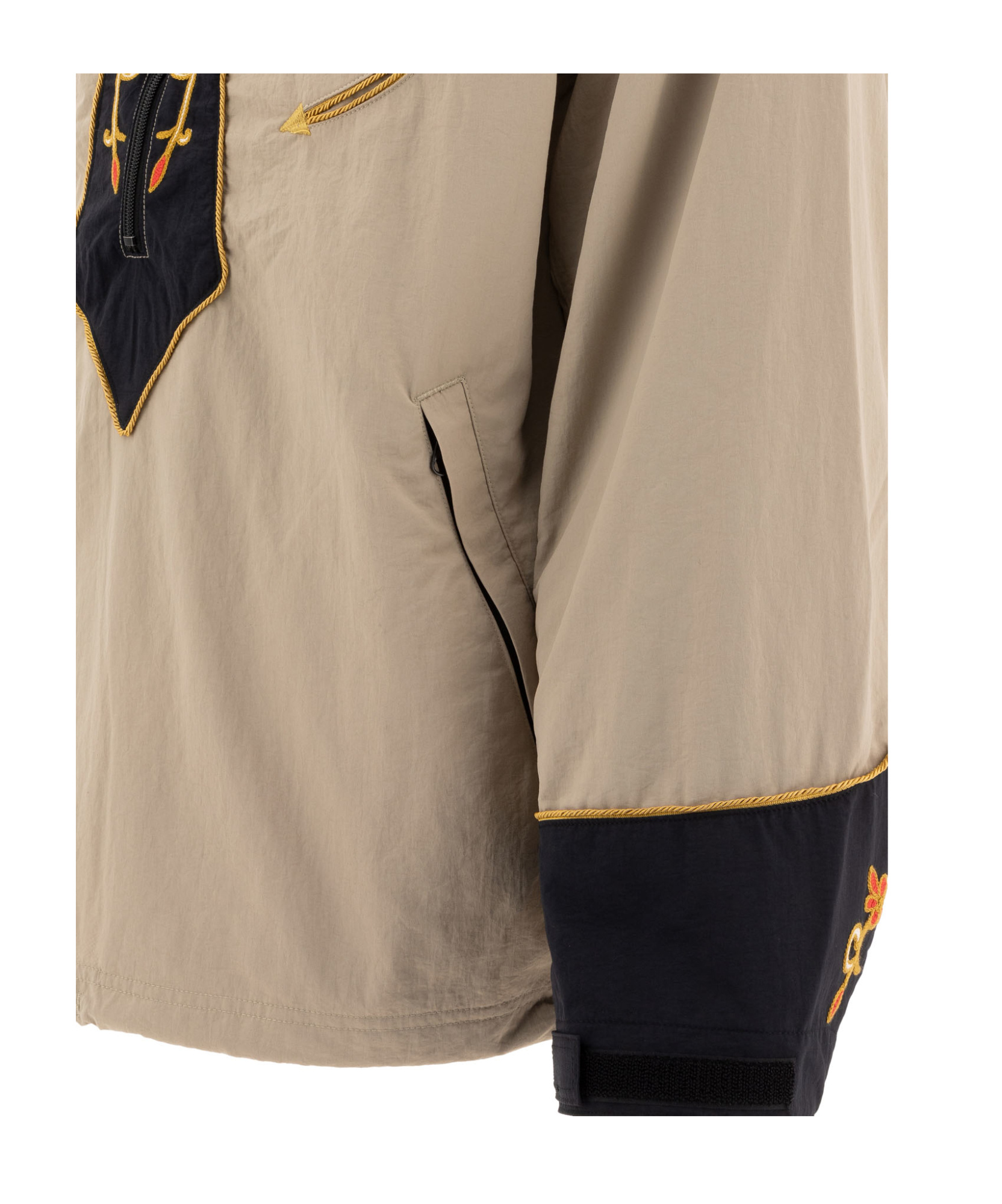 Shop Kapital Embroidered Jacket In Nude