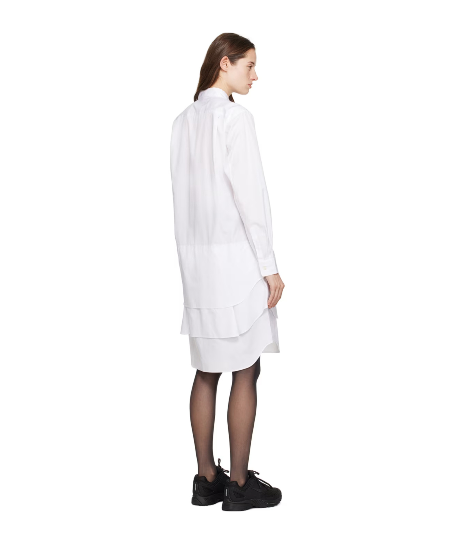 COMME DES GARÇONS LAYERED-EFFECT COTTON SHIRTDRESS 
