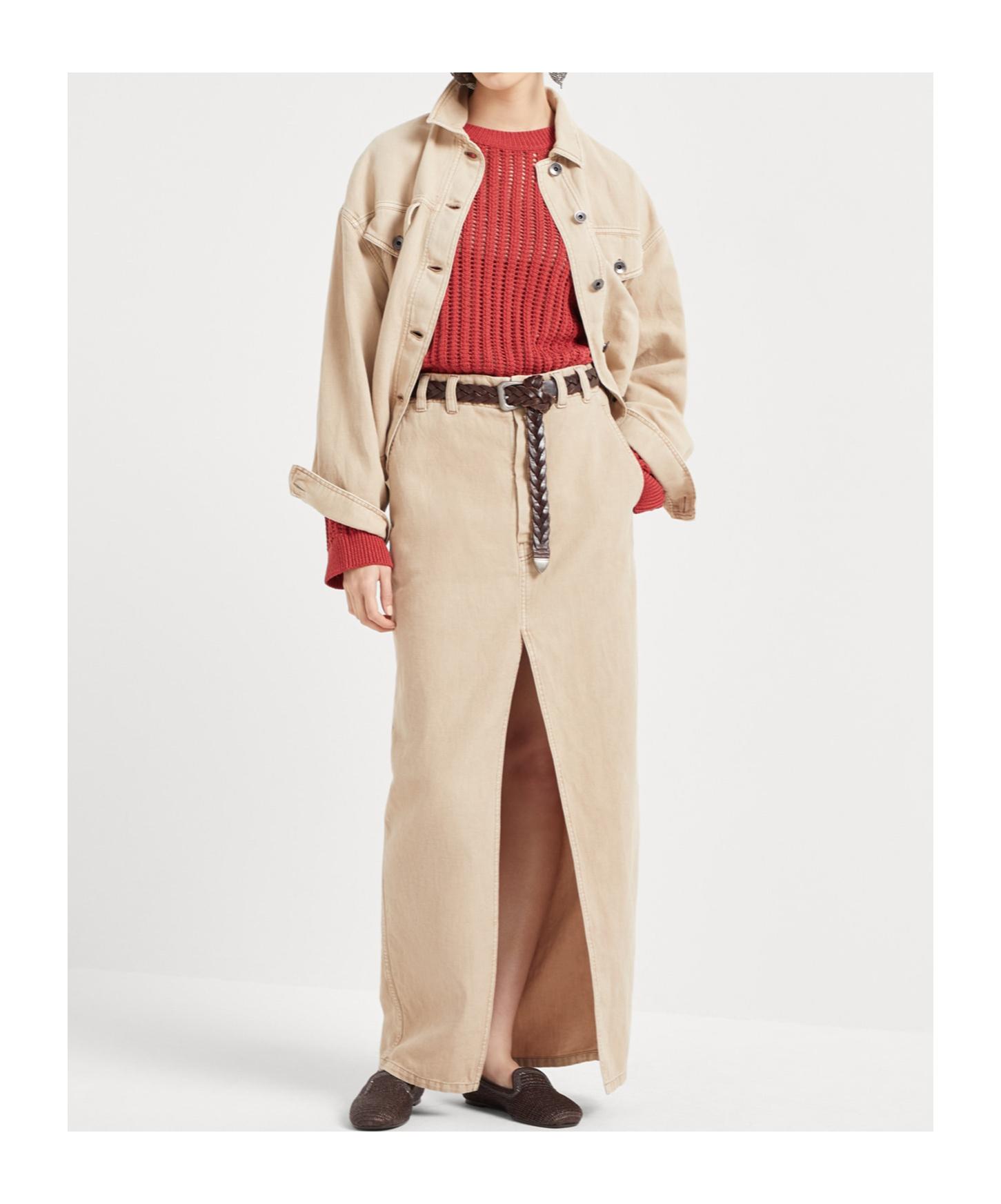 Brunello Cucinelli Padded Jacket In Nude