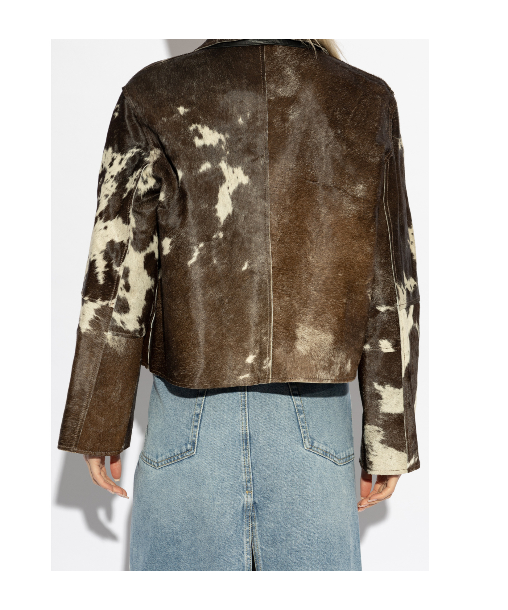 Samsoe & Samsoe Salylo Leather Jacket In Green