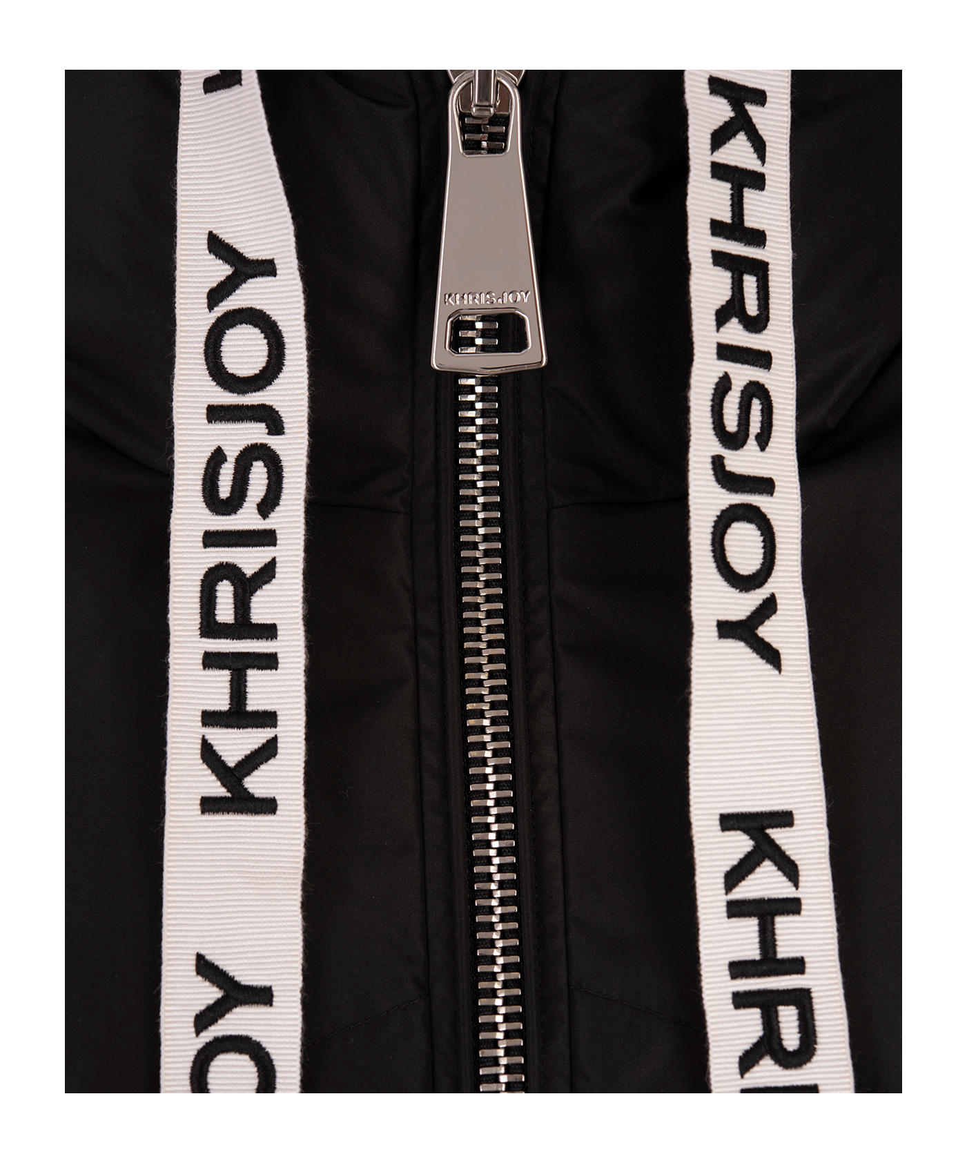 Khrisjoy Long-sleeved Short Down Jacket In Black