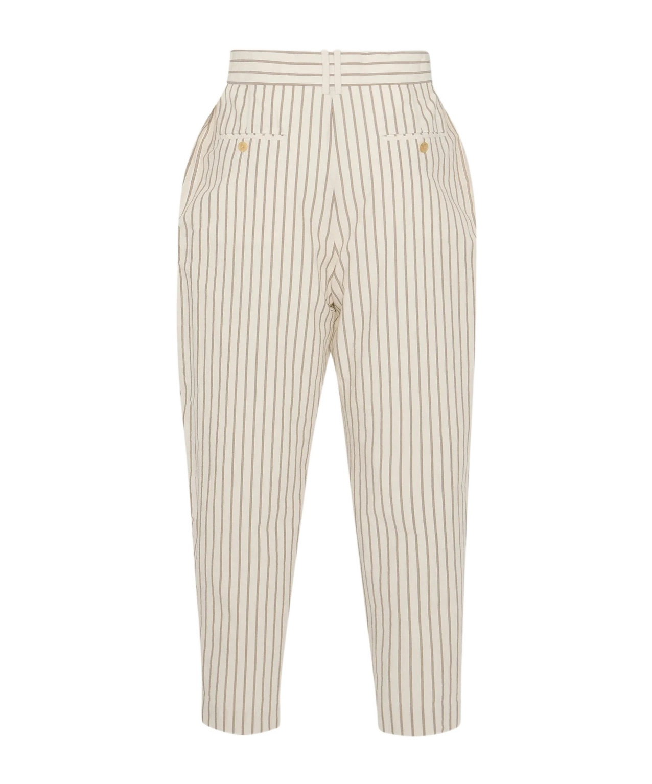 The Row Belt Loops Slacks In Neutral