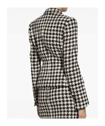 Shop Dolce & Gabbana Double Breasted Check Blazer In Black