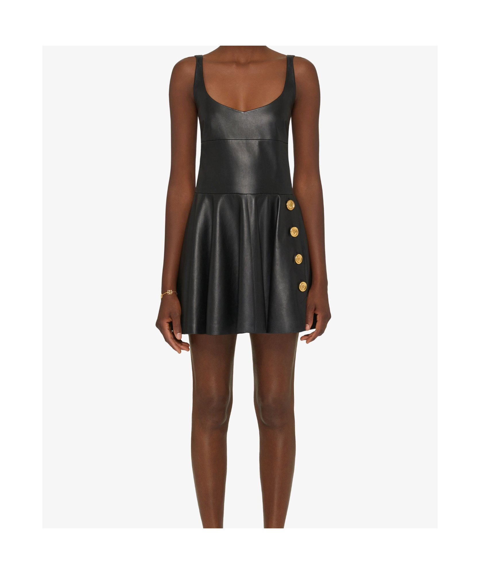 GIVENCHY DRESS IN NAPPA WITH TWISTED STRAPS