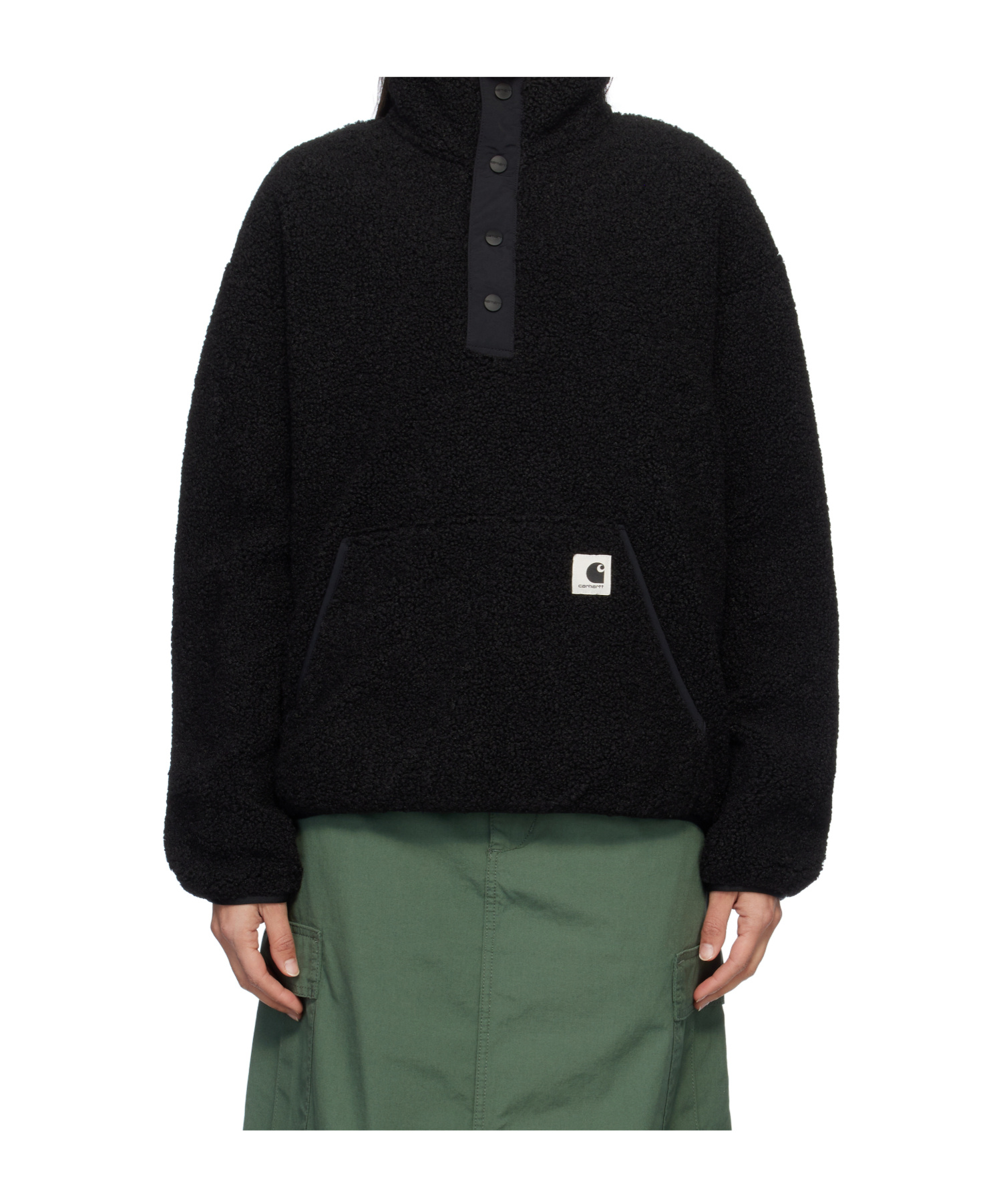 Carhartt High-necked Jacket In Black