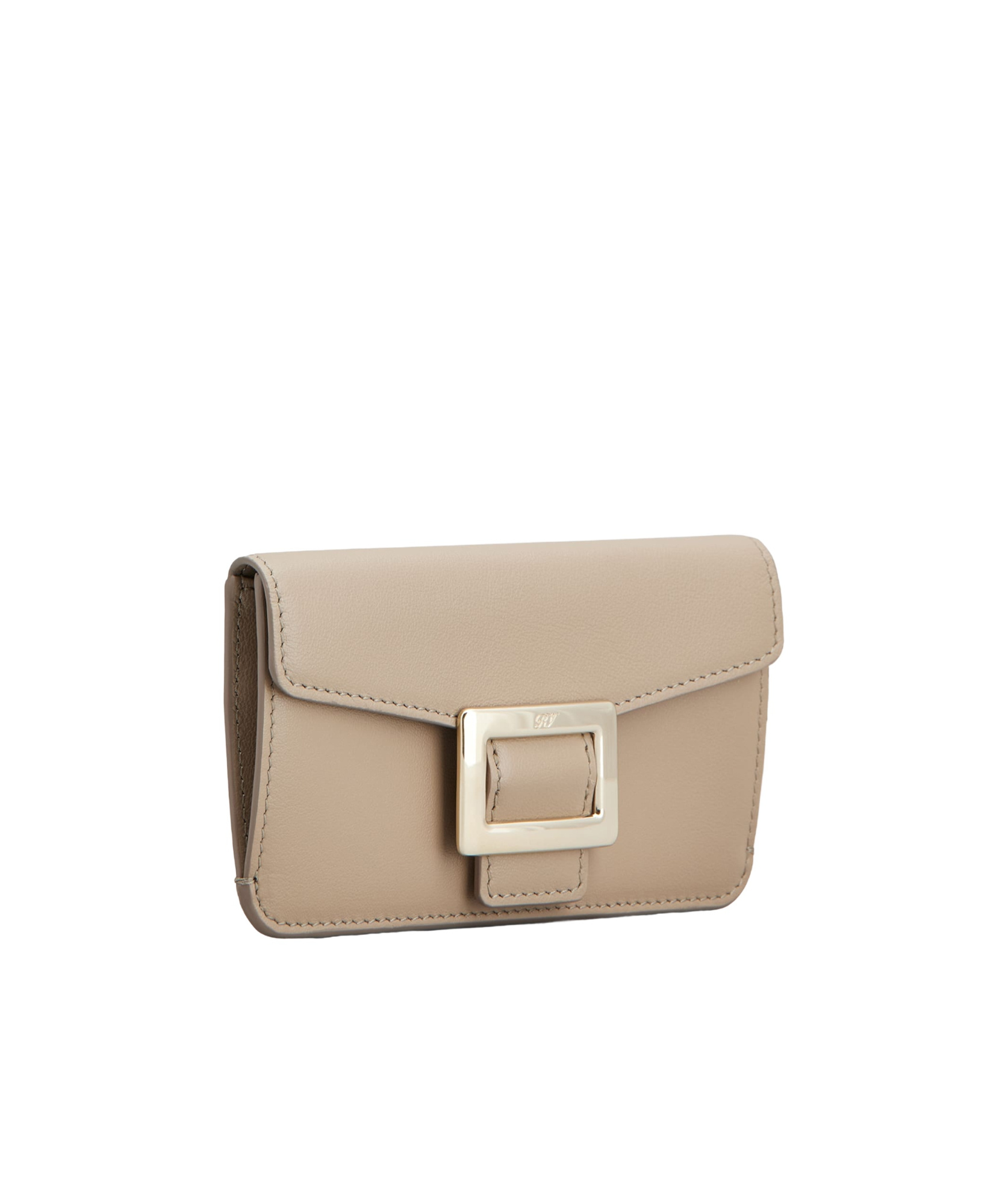 Roger Vivier Belle Vivier Credit Card Holder In Nude