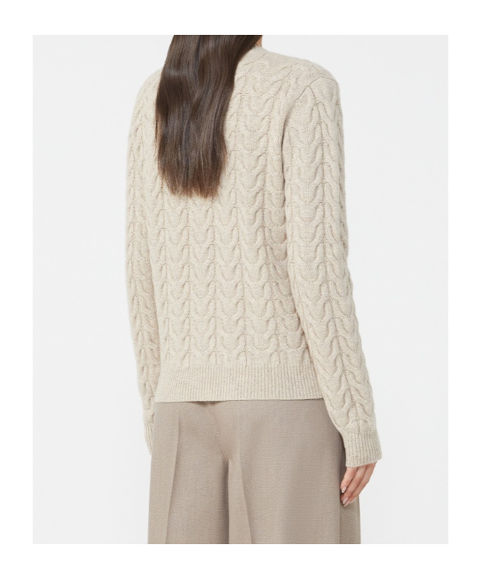 Max Mara Slim-fit Cashmere Pullover In Neutral