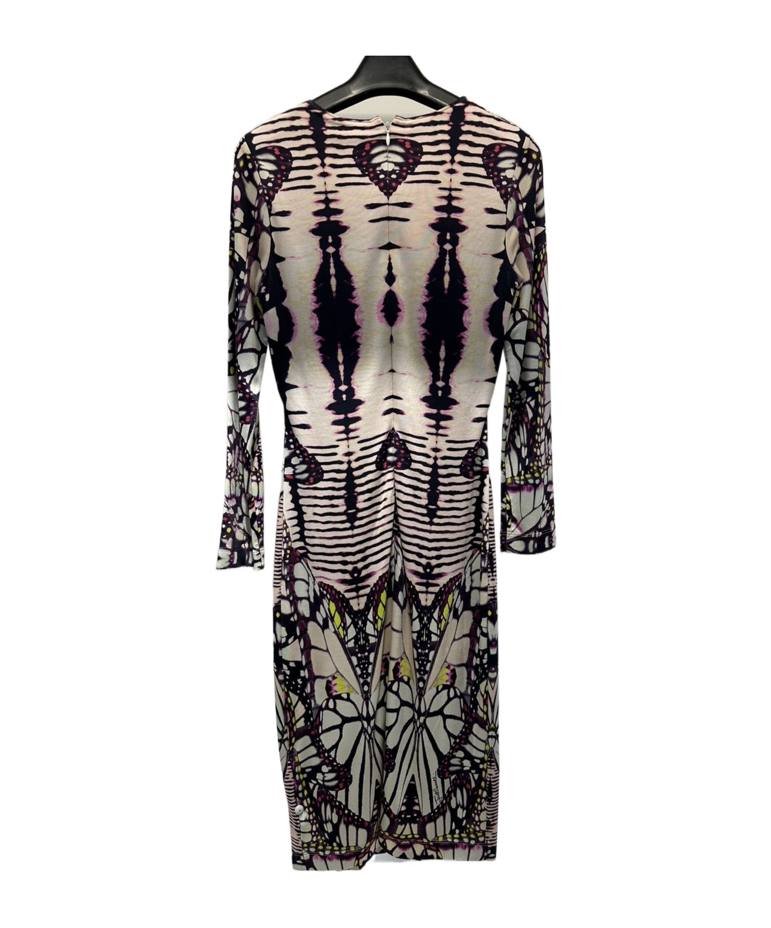 JUST CAVALLI PRINTED LONG-SLEEVED DRESS