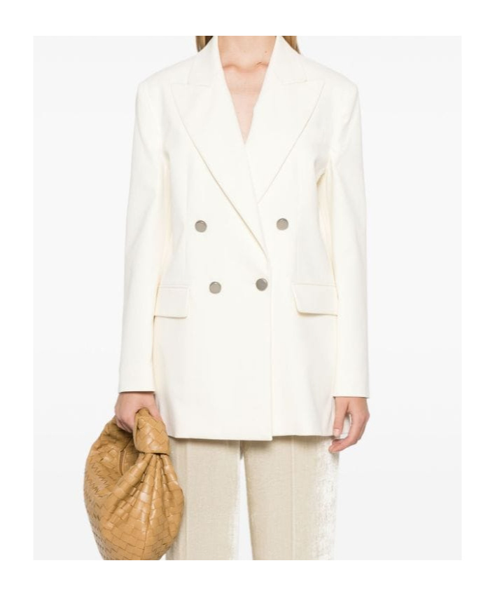 P.a.r.o.s.h Parosh Crew Cotton Blend Blazer Jacket