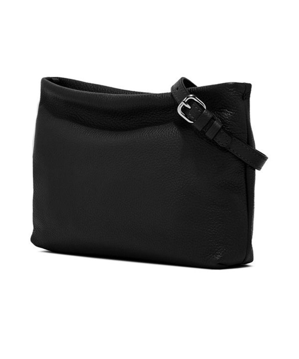 Gianni Chiarini Zippered Shoulder Bag In Black