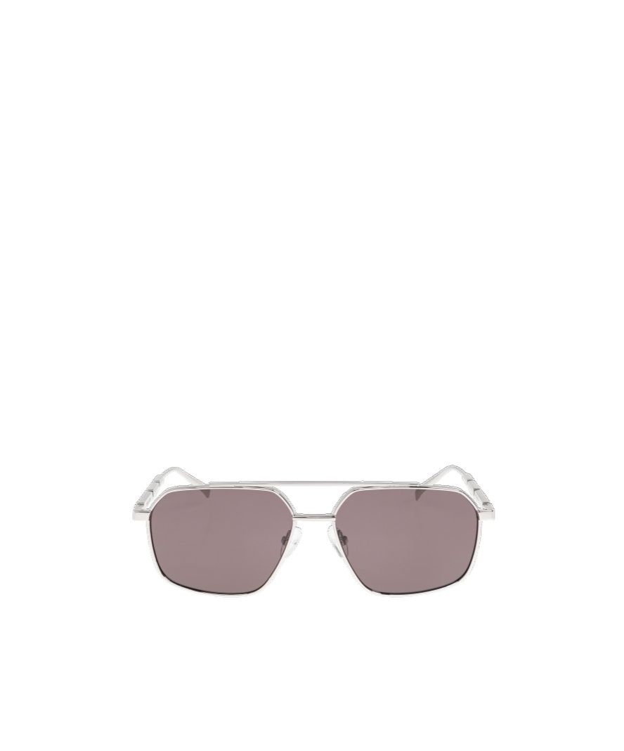 Alexander Mcqueen Eyewear Aviator Frame Sunglasses In Gray