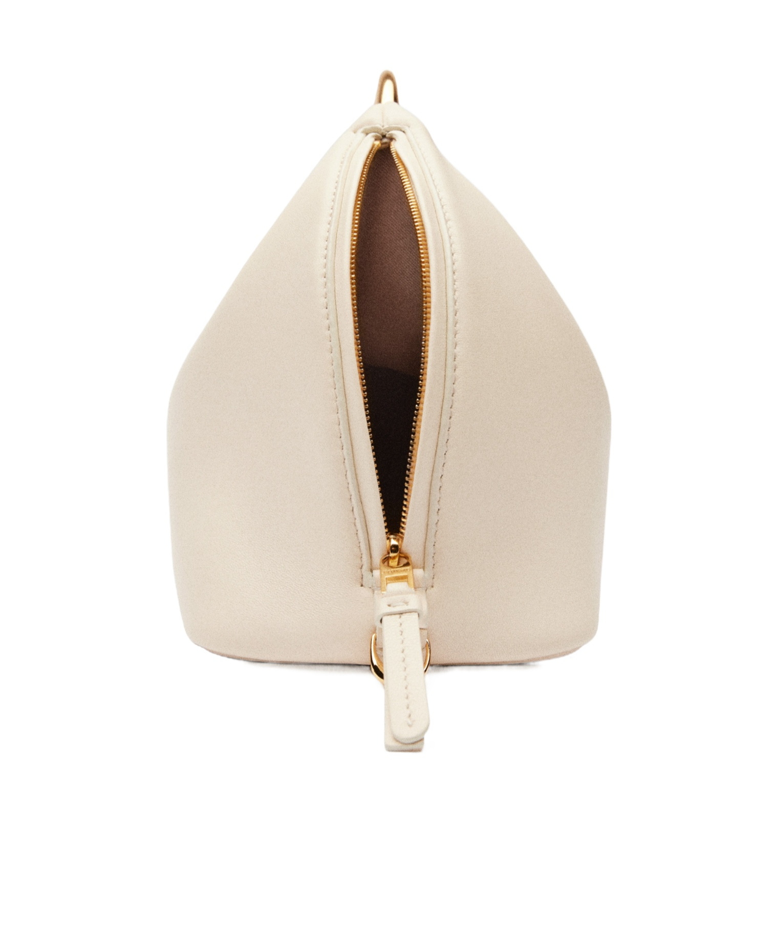 Jacquemus Le Calino Leather Top Handle Bag In Nude