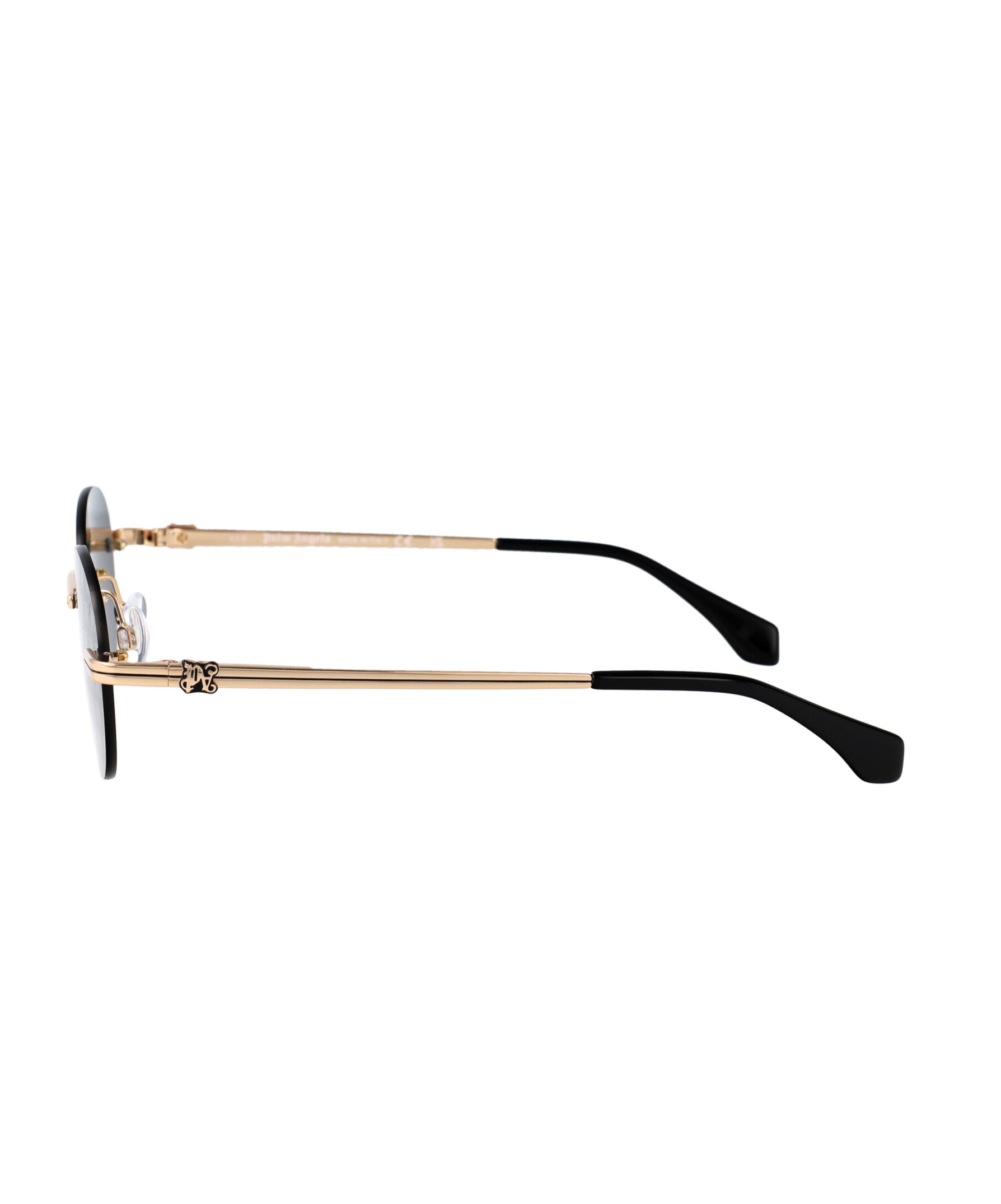 Palm Angels Geometric Sunglasses In Gold-tone