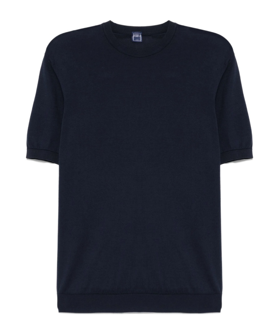 Fedeli Geometrisch Gemustertes T-shirt In Blue