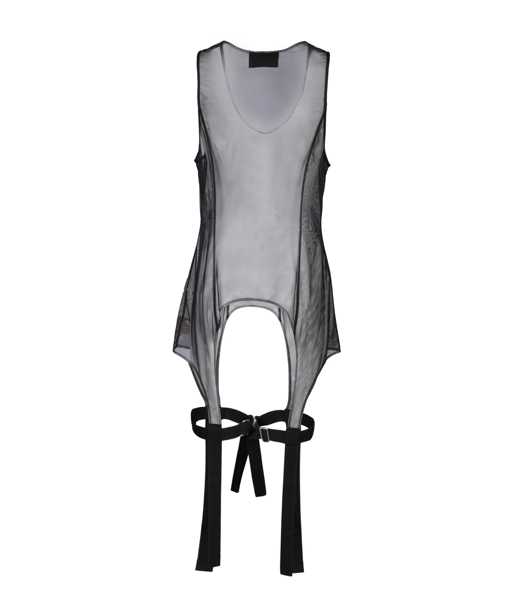 Simone Rocha Sleeveless Sheer Top In Gray