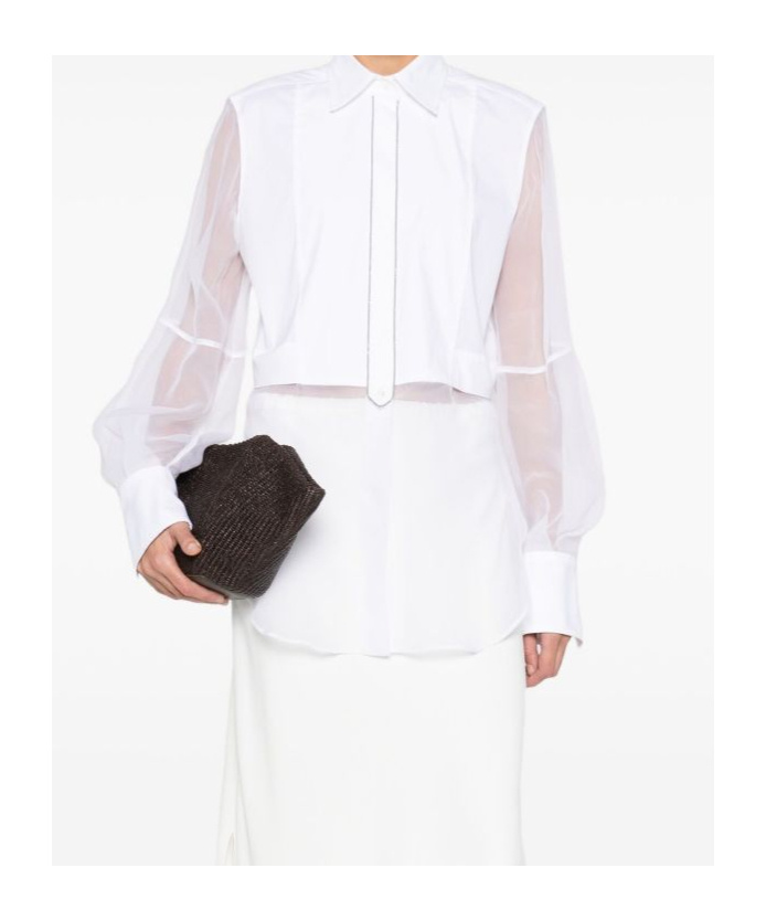Brunello Cucinelli Long-sleeved Shirt In White