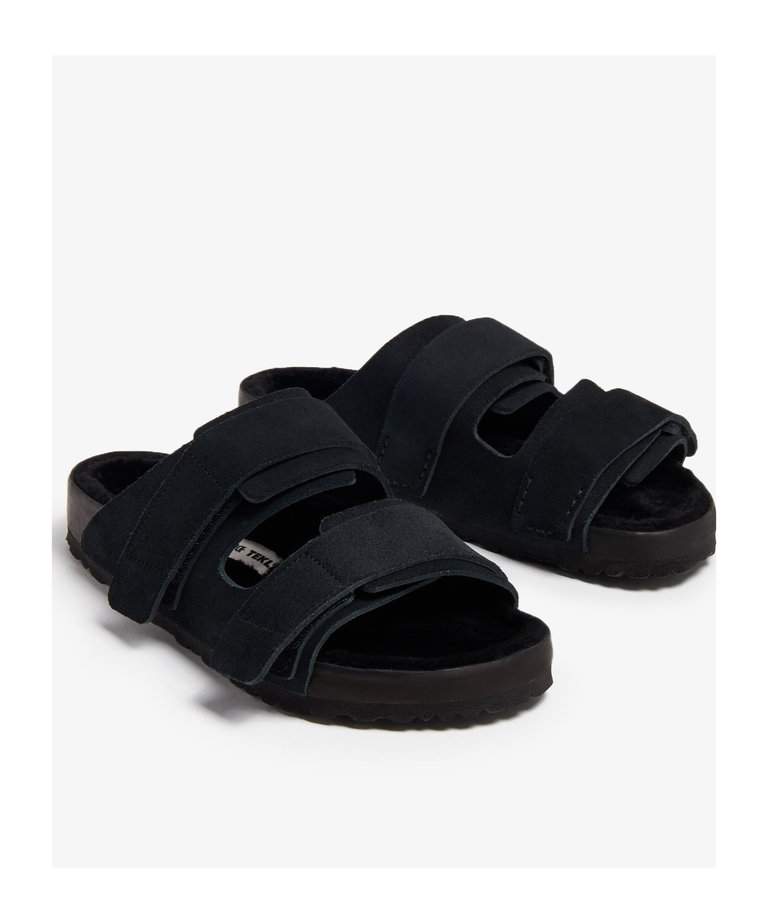 Birkenstock Round Head Slippers In Black