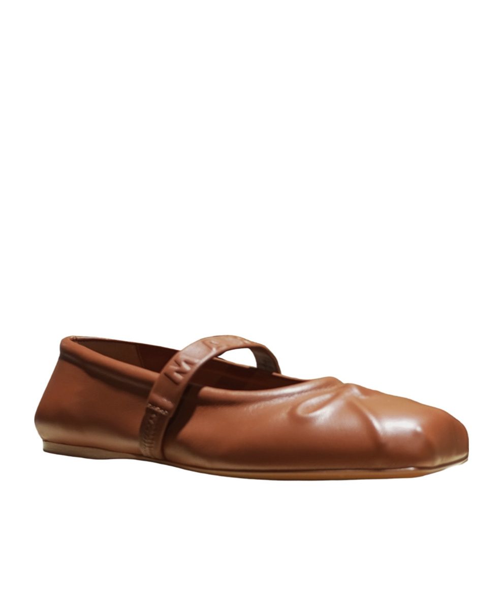 Marni Mary Jane Flats In Brown