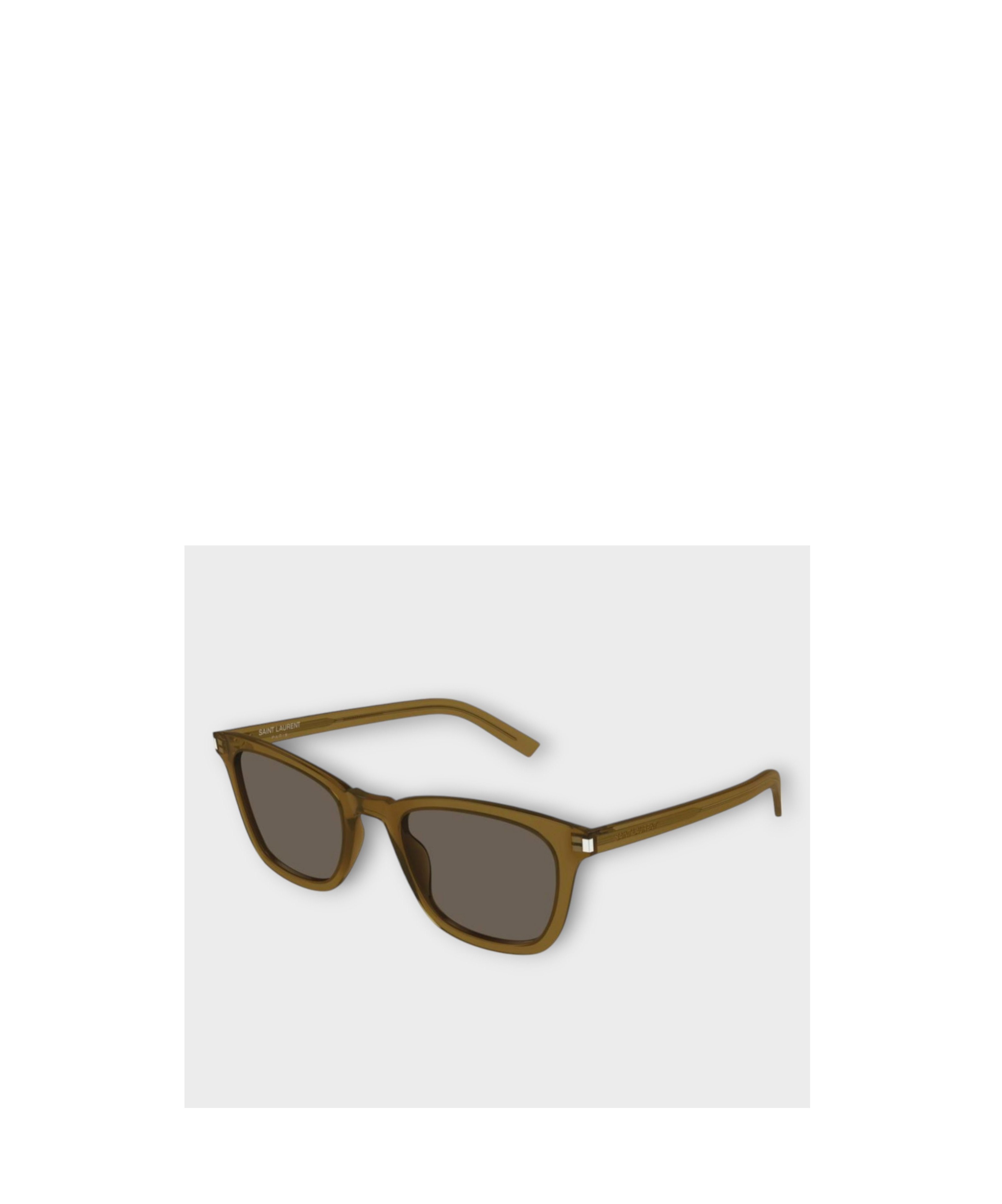 Saint Laurent Full Frame Sunglasses In Cognac Brown