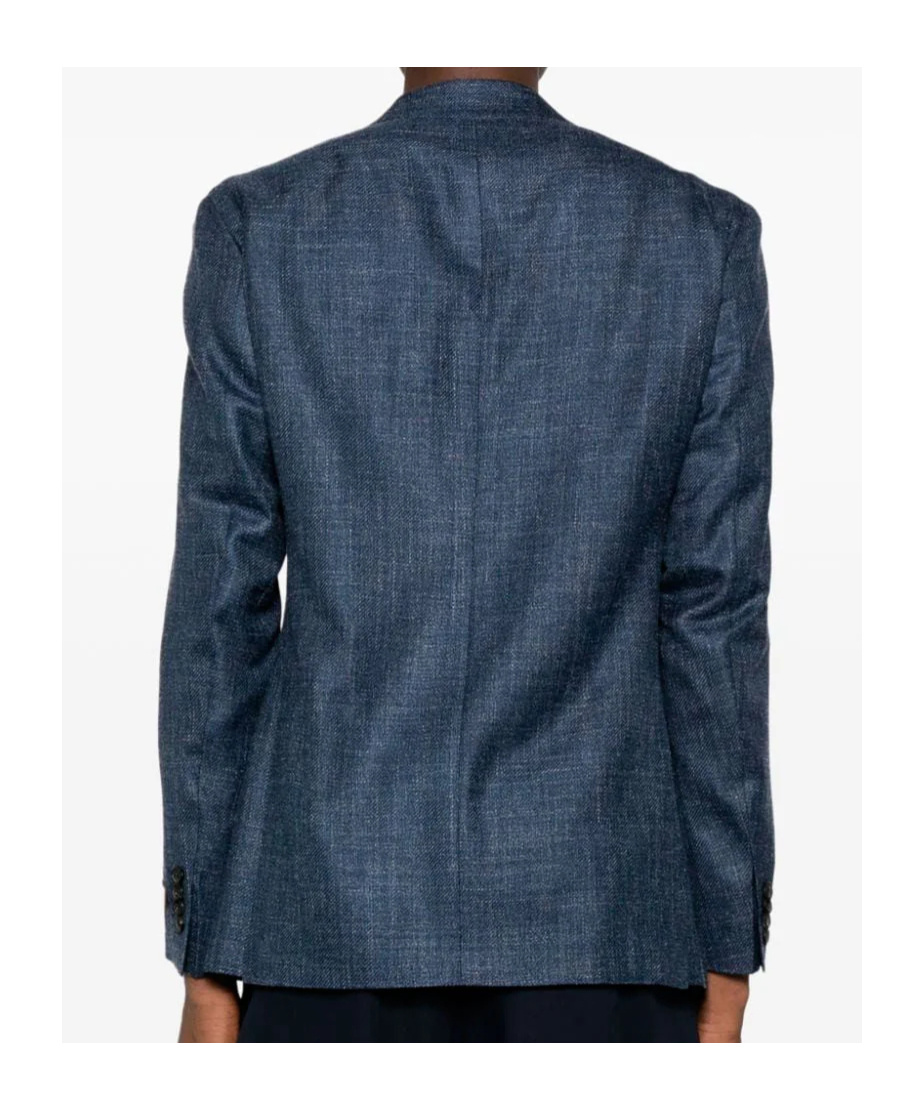 Canali Single-breasted Blazer In Blue